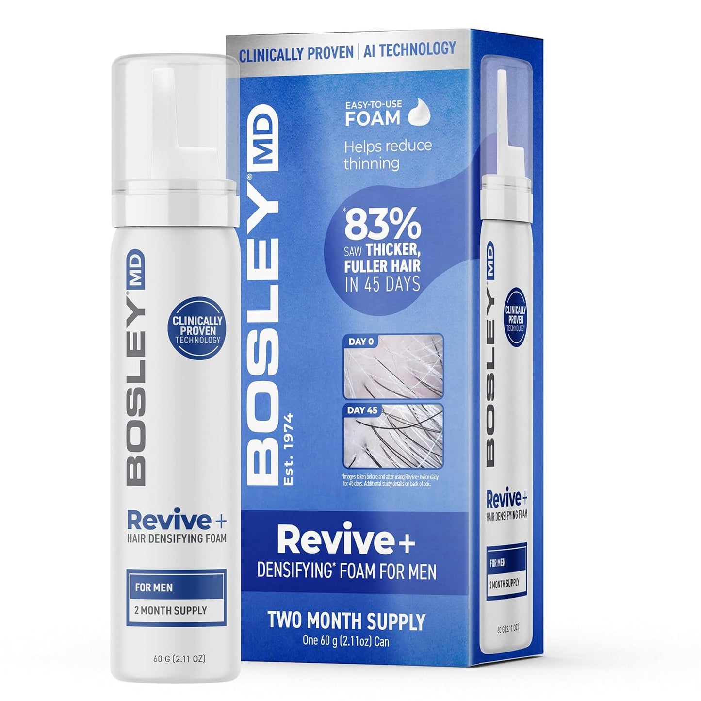 Super Paquete all inclusive BosRevive y Espuma Revive+ para Hombre